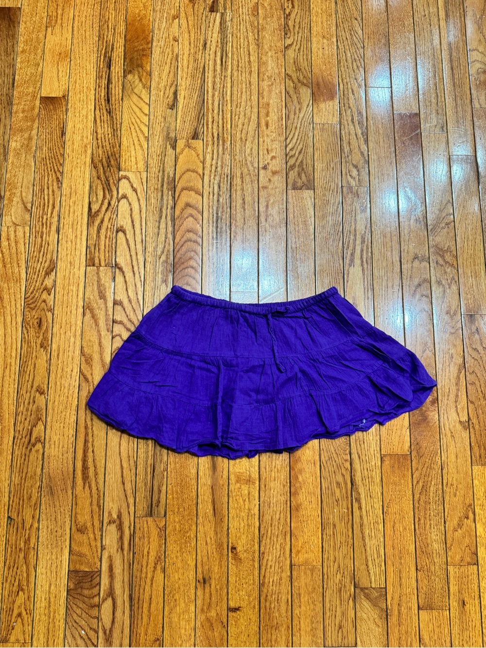 Ingear Purple Tiered Skater Mini Skirt